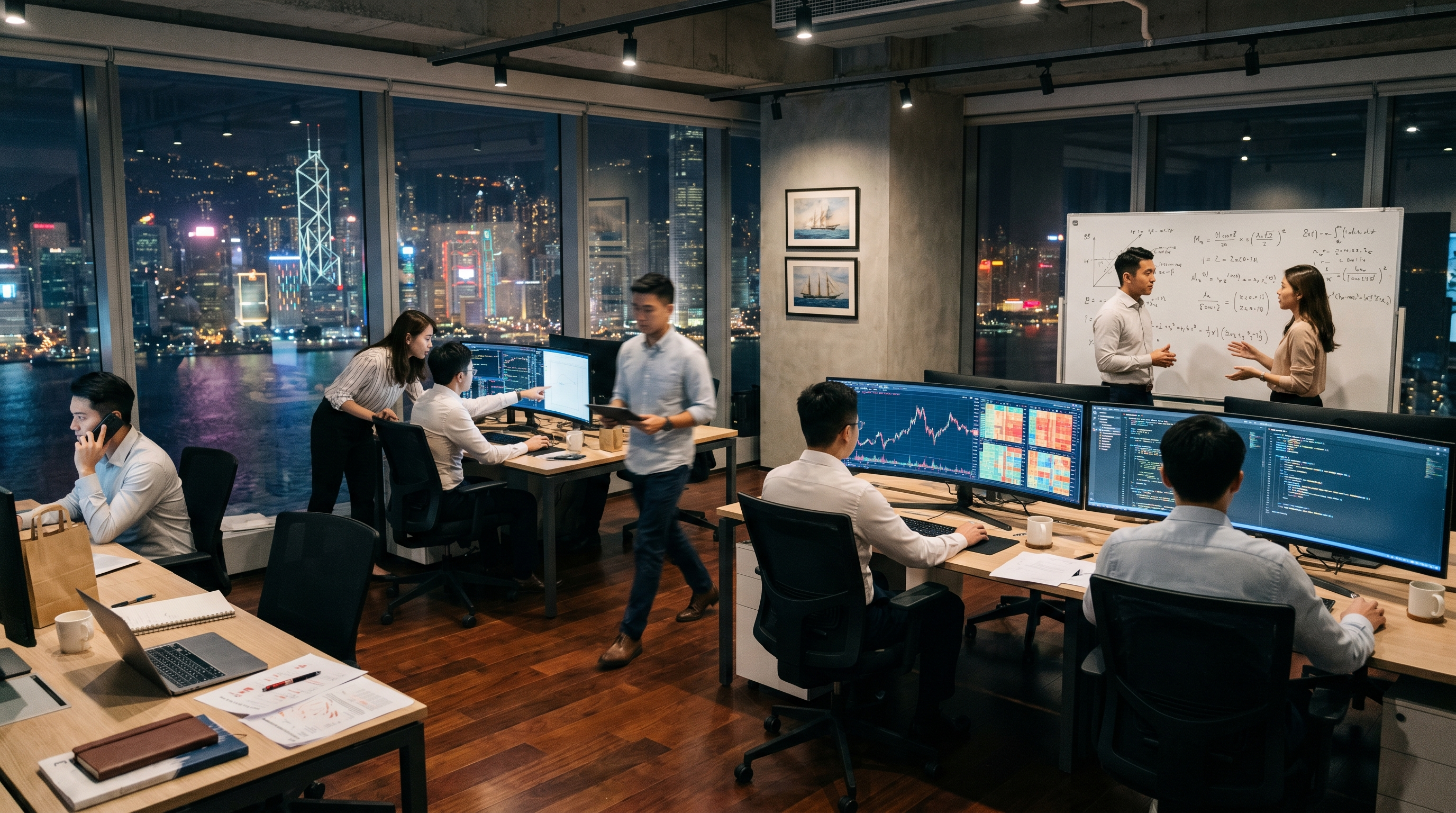 Asher Walk with the Sentinel Capital quantitative desk team